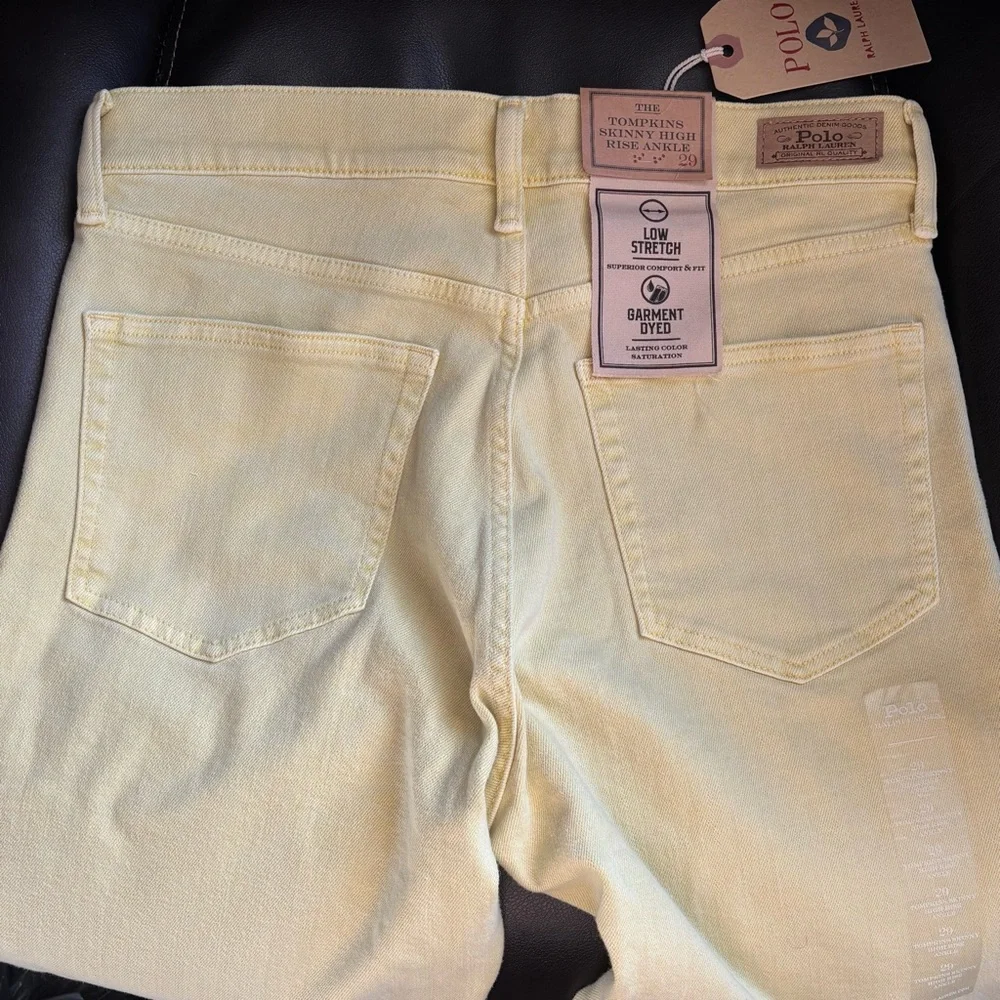 New Polo Ralph  Lauren High-Rise Ankle Jeans, Sz-29 - Picture 3 of 14